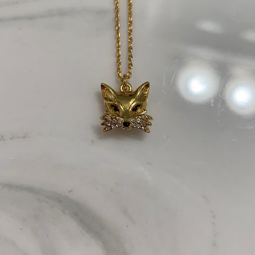 Kate spade fox necklace
